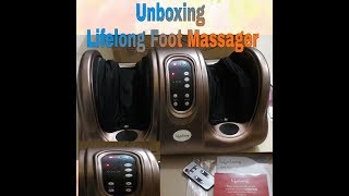 Lifelong Foot Massager Unboxing Review  CANDIDBERRY [upl. by Bilek337]