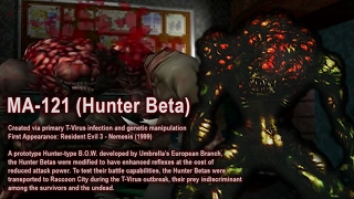 BOW Battle Data  Hunter Resident Evil LORE [upl. by Hameean387]