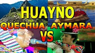 CUSCO VS PUNO  DUELO DE HUAYNO PERUANO EN QUECHUA Y AYMARA [upl. by Bjork723]