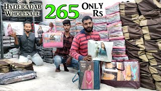 Hyderabad Wholesale  Best Collection 7XL Pakistanisuits 265 Rs Cash on Delivery Yousuf Textiles [upl. by Ynneg]