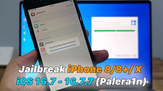 How To Jailbreak iPhone 88 X  iOS 167  1678 Palera1n [upl. by Yetah]