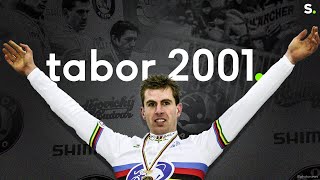 Tabor 2001 dankzij de quotgestequot van Mario De Clercq verovert Erwin Vervecken zijn eerste wereldtitel [upl. by Eulalee164]