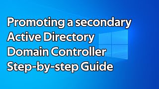 How to demote an Active Directory Domain Controller [upl. by Elma]