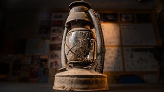 Restoration of an antique rusty kerosene lantern Kvēle Riga [upl. by Dorrej]