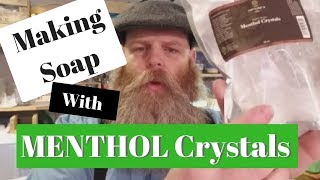 How to use menthol crystals in soap making [upl. by Aicilec734]