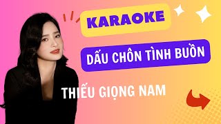 Karaoke Dấu Chôn Tình Buồn Thiếu Giọng Nam Song Ca với Linh Lan [upl. by Mart]