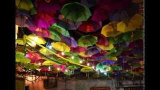 Alfama  Umbrella Sky Project installation [upl. by Naellij391]