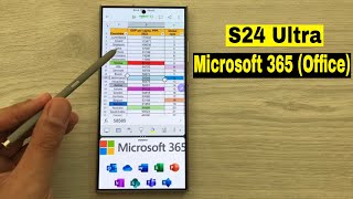 Samsung Galaxy S24 Ultra  How to Use Microsoft 365 Office With S Pen  16 Tips amp Tricks [upl. by Adnole315]