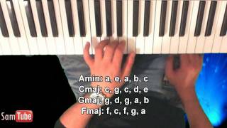 Tutorial  Bad meets Evil  Lighters feat Bruno Mars How to play on Piano Eminem [upl. by Cook]