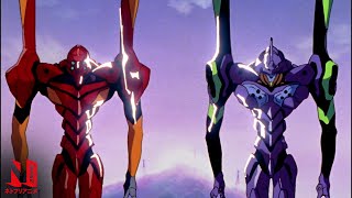 Neon Genesis Evangelion  MultiAudio Clip Fighting in Perfect Sync  Netflix Anime [upl. by Aiynot]