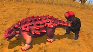 Ankylosaurus VS Arctodus simus  Dinosaurs Battle Special dinosaursbattles dinosaur dinosaurs [upl. by Immas]