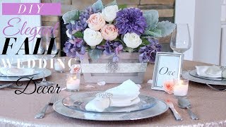 Rustic Wedding Centerpieces DIY  DIY Fall Wedding Decor [upl. by Kesley]