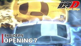 Initial D  Opening 7 4K 60FPS  Creditless  CC [upl. by Behlke129]