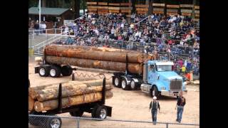 2012 Deming logging show vintage Kenworth Peterbilt logging trucks [upl. by Chretien461]