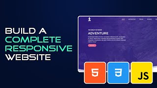 Build a Complete Responsive Website  HTML and CSS Tutorial [upl. by Ahsemik]