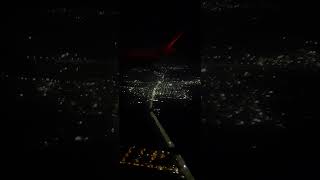 Hyderabad RGIAIndigo Flight Night view [upl. by Anohr]