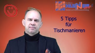 5 Knigge Tipps Tischmanieren lernen Spaghetti richtig essen [upl. by Ayo66]