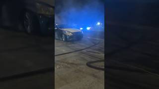 Big near miss at takeover sliding rollback sideshow burnout [upl. by Stilla]