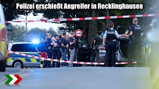 Polizei erschießt Angreifer in Recklinghausen [upl. by Nitsirhc484]