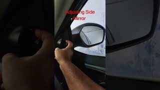 Adjusting the side mirrors of Tata Nexon  2022 [upl. by Iarised]