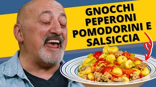 Gnocchi peperoni pomodorini e salsiccia [upl. by Gore356]