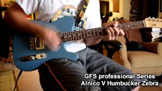 Humbucker Shootout GFS Alnico V vs Dimarzio 36th Anniversary [upl. by Namzzaj]