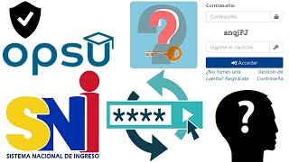 OPSUSNI Recuperación de contraseña por preguntas de seguridad [upl. by Nrobyalc]