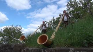 Burgruine Lemberg Pfalz Germany Spezial Event Alphornklang und Schwobablech [upl. by Iglesias]