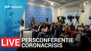 🔴 LIVE  Persconferentie over de coronacrisis door premier Rutte [upl. by Minoru830]