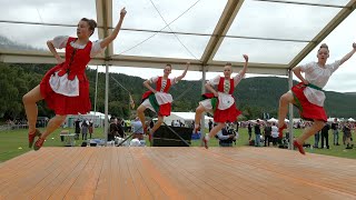 Irish Jig Scottish Highland Dance competition during 2023 Ballater Highland Games [upl. by Trebla]