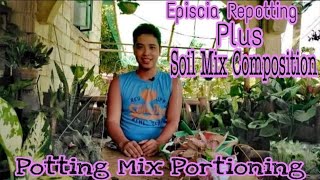 Episcia Repotting  Soil Mix Composition  Soil portioning  Techniques and Tips [upl. by Grussing]