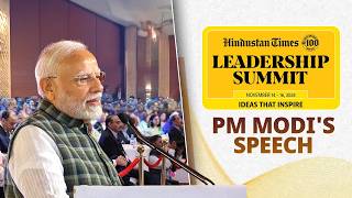 PM Modi addresses the Hindustan Times Leadership Summit [upl. by Atteynot]