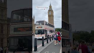 📍Westminster Bridge Elizabeth Tower Clock Tower Big Ben London Eye Thames Riverside London [upl. by Ednarb254]