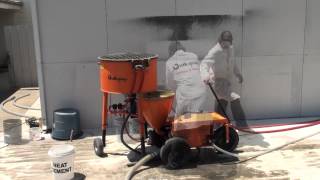 BASF MasterEmaco S466 CI How to Mix and Pump Repair Mortar for Structural Repairs [upl. by Hegyera]