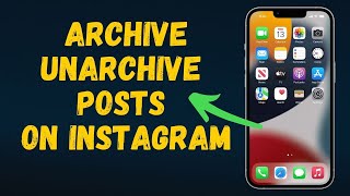 How to archive unarchive posts on Instagram in 2024 Full Guide [upl. by Eniamret759]