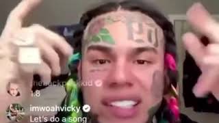 6ix9ine Calls Out New York Rappers “you a little boy” [upl. by Nylarak]