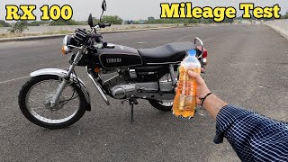 Yamaha Rx 100 Mileage Test  2 Stroke Beast 🔥 [upl. by Grote]