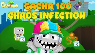 GACHA 100 CHAOS INFECTION MALADY  GROWTOPIA [upl. by Ellenad]