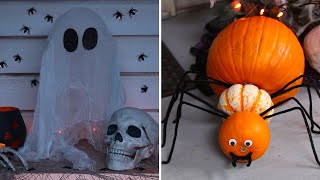 18 Spooky Halloween Decorations [upl. by Ahsinrev]