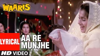 Aa Re Munjhe Lyrical Video Song  Waaris  Asha Bhosle  Raj Babbar Smita Patil Amrita Singh [upl. by Ahtabat]