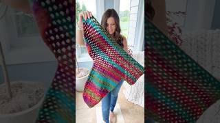 Crochet an Easy Sweater from the side across Only two panels crochetsweater crochettutorial [upl. by Roinuj363]