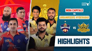 Raina  Gambhir rivalry  Match Highlights  Urbanrisers VS Capitals  Legends League Cricket 2023 [upl. by Valdemar]