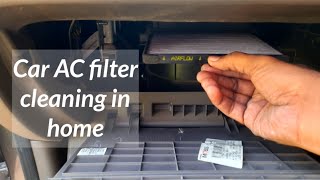 How to clean car ac air filter  வீட்டிலேயே நீங்கள் எப்படி கார் AC பில்டர் சுத்தம் செய்வது [upl. by Louis]