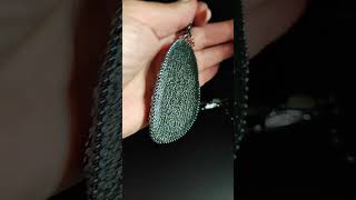 Sautoir long necklace shortsvideo shortvideo shorts beadembroidery sautoir necklace l [upl. by Oijile]