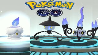 Litwick evolution into Lampent and Chandelure in Pokemon GO  Trainer Ari [upl. by Airdnalahs504]