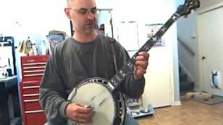 LOTW  Banjo lessons Blues in Scruggs style  Conclusion of D chord shape [upl. by Atikel]