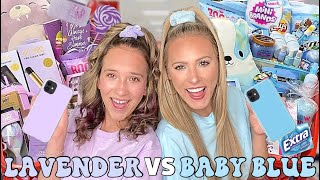 LAVENDER 🦄🍬VS BABY BLUE 🧊💎 TARGET SHOPPING CHALLENGE [upl. by Anewor]