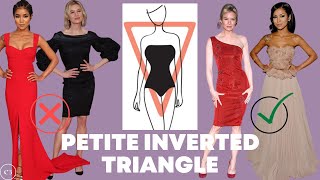 How to Dress an Inverted Triangle Body Shape Petite Women 5’4” and Under [upl. by Arvell]