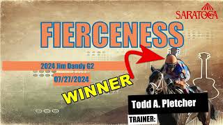 Replay Winner Fierceness 2024 Jim Dandy Stakes July 27 2024 [upl. by Nahtnaoj]