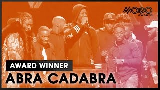 Abra Cadabra  Robbery Remix  BEST SONG acceptance speech at MOBO Awards  2016  MOBO [upl. by Racklin782]